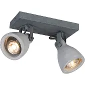 TRIO Industriell spotlight grå betong 2-ljus - Creto