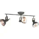 QAZQA Industriell spotlight antracit roterbar och vinklingsbar 3-ljus - Tommy