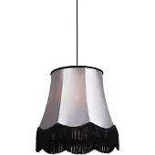 QAZQA Retro hänglampa svart med grå 45 cm - Granny