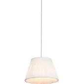 QAZQA Retro Hänglampa Kräm 25 cm - Plisse