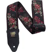 Ernie Ball Jacquard Guitar Strap Red Rose (P04142)