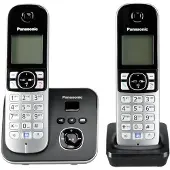 Panasonic Kx-tg6822gb Trådlös Fast Telefon 2 Enheter