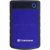 Transcend 2,5" extern hårddisk, 1TB USB 3.0, blå