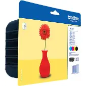 Brother Bläckpatron MultiPack Bk,C,M,Y Blister, 300 Sidor