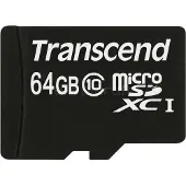 Transcend Premium microSDXC-Kort Industrial 64 GB Class 10, UHS-I inkl. SD-adapter