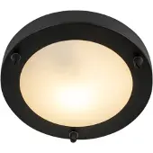 QAZQA Modern taklampa svart 18 cm IP44 - Yuma