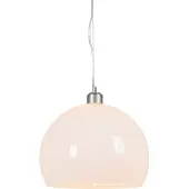 QAZQA Modern rund pendellampa opalvit - Globe