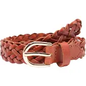 Pieces Avery Leather Braided Slim Bälte