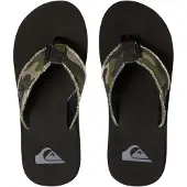 Quiksilver Monkey Abyss - Flip-flops - Herr Green / Brown / Black 44