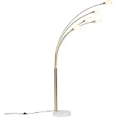 QAZQA Art Deco golvlampa guld 5-ljus - Sixties Marmo