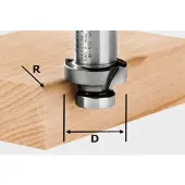 Festool 490095 Avrundningsfräs HM Rund båge Mått - Diameter Ø 27 mm