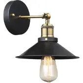 Globo Vägglampa Viktor, dimbar, Svart, Vardagsrum / matsal, Aluminium / grå / zink, Industriell design, Vägglampa, vägglampa inomhus