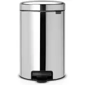 Brabantia 113581, 12 l, Rund, Rostfritt stål, Plast, Pedal, 25,1 cm