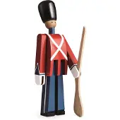 Kay Bojesen Denmark Träfigur - Menig Med Gevær - 21 cm - Liten - Röd/Blå - - One Size - Dekoration