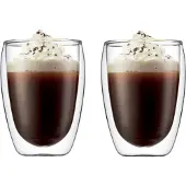 Bodum Pavina Dubbelväggad 35 Cl 2-pack - Kaffekoppar Glas Klar