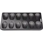 Patisse madeleineform 40 cm stål svart