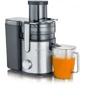 Severin ES 3570 - Råsaftcentrifug - 1.1 liter - 800 W - rostfritt stål/svart