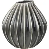 Broste Copenhagen Wide vas 25 x 25 cm, Smokey Grey