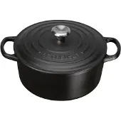 Le Creuset Signature Rund Gryta 3,3 liter Ø22 cm Emalj/Gjutjärn Mattsvart