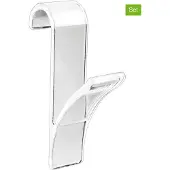 Wenko hängare för element transparent, 2-pack