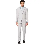 Opposuits Kostym Groovy Grey Grå Storlek