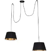 QAZQA Modern Hänglampa Svart - Lofty