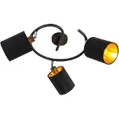 QAZQA Modern taklampa svart 3-ljus - Lofty