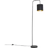 QAZQA Modern golvlampa svart - Lofty