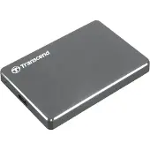 Transcend StoreJet 25C3N 2 TB Extern hårddisk 2.5 USB 3.2 Gen 1 Grå-metallic TS2TSJ25C3N