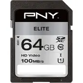 PNY Technologies PNY Elite - Flash-minneskort - 64 GB - UHS-I U1 / Class10 - SDXC UHS-I
