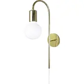 Globen Lighting Vägglampa , Guld / mässing, Metall