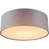 QAZQA Taklampa grå 30 cm inkl LED - Drum LED