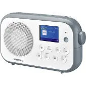 Sangean Väskradio DPR-42BT White-Stone Blue DAB+, FM uppladdningsbart, Väckningsfunktion Vit, Sten