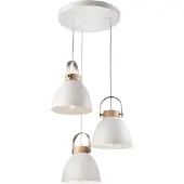 Lamkur Hänglampa Bergen , dimbar, Vitt / opal, Vardagsrum / matsal, Metall, Modern, Pendellampa