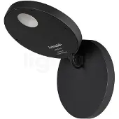 Artemide LED vägglampa Demetra Spotlight, Svart, Vardagsrum / matsal, Aluminium / grå / zink, Design, LED-vägglampa, vägglampa inomhus