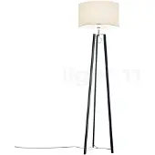 HELESTRA Golvlampa Certo, Vitt / opal, Vardagsrum / matsal, Textil / tyger / siden, Modern, Golvlampa