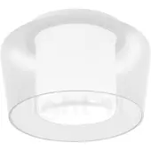 HELESTRA Taklampa Canio, dimbar, Genomskinlig / transpare, Vardagsrum / matsal, Glas, Modern, Taklampa