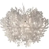 Slamp Taklampa , FIORELLA, dimbara, Vit, Vardagsrum, Plast, Design