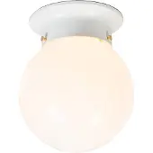 QAZQA Retro taklampa vit opalglas - Scoop