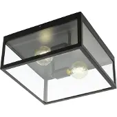 EGLO Vintage Taklampa Charterhouse, dimbar, Svart, Vardagsrum / matsal, Metall, Modern, Taklampa
