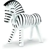 Kay bojesen Träfigur - Zebra - 14 cm - Svart/Vit - - One Size - Dekoration