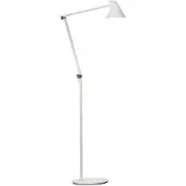 Louis Poulsen Golvlampa , NJP, dimbara, Vit, Vardagsrum, Metall, Design