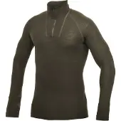 Woolpower Men's Zip Turtleneck Lite Pine Green