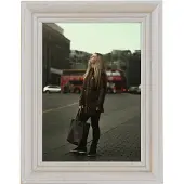Zep Vintage vit, Trä, Vit, Enkel bildram, Bord, Vägg, 13 x 18 cm, Rektangulär