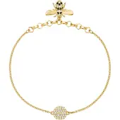 Swarovski Remix Collection Söt Bi Imitationskristall Guldpläterat Armband Damarmband 5380077 18cm/L