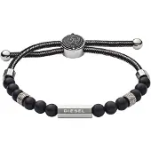Diesel Armband svart / silver