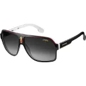 Carrera Aviator Unisex Svartvit Mörkgrå Gradient Solglasögon
