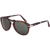 Persol Wrap Mens Havana Crystal Green Solglasögon