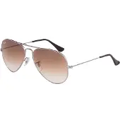 Ray-Ban Sunglasses Aviator 3025 004/51 Gunmetal Brown Gradient 58mm