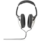 Nedis Over-Ear Wired hörlurar | 3.5 mm | Kabellängd: 2.70 m | Volymkontroll | Silver / Svart